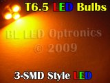 T6.5 3-LED SMD (Amber) - Pair